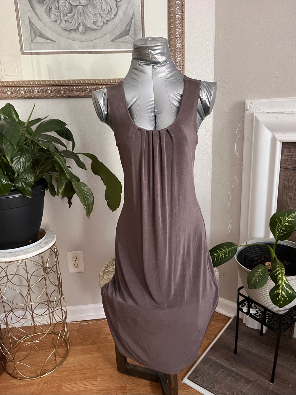 Chico's Sleeveless Maxi Dress in Brown